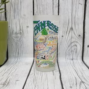 Catstudio Tennessee Drinking Glass~Geography Inspired Artwork Printed on Glass